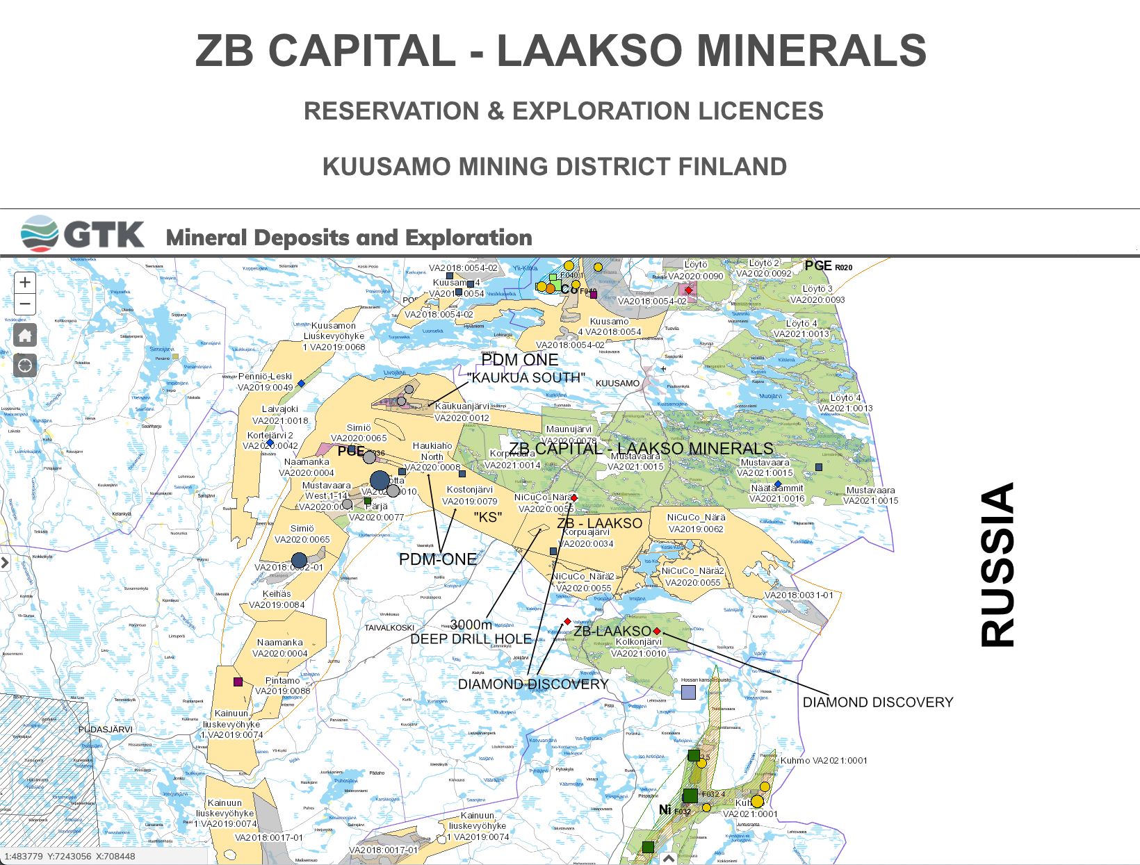 ZB Capital AG - Laakso Minerals Oy - Reservation & Exploration Licences